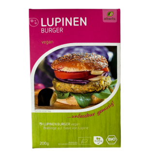 Lupinen Burger, vegan