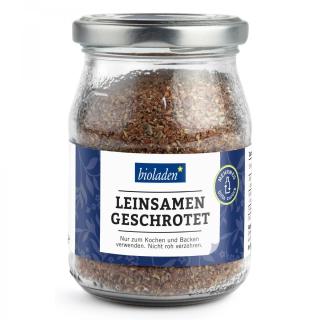 Leinsamen geschrotet